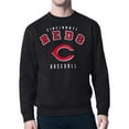 thumbnail image 1 of Men's Starter Black Cincinnati Reds Team Logo Fleece Pullover Sweatshirt, 1 of 2