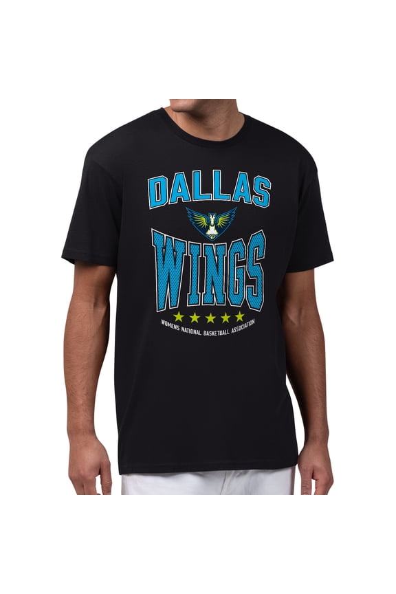 Men's Starter Black Dallas Wings Center Squeeze T-Shirt