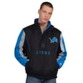 thumbnail image 1 of Men's Starter  Black Detroit Lions Thursday Night Gridiron Half-Zip Jacket, 1 of 2