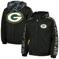 thumbnail image 1 of Men's Starter Black Green Bay Packers Thursday Night Gridiron Full-Zip Hoodie, 1 of 3