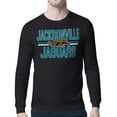 thumbnail image 1 of Men's Starter  Black Jacksonville Jaguars Mesh Look Retro Team Logo Long Sleeve T-Shirt, 1 of 2