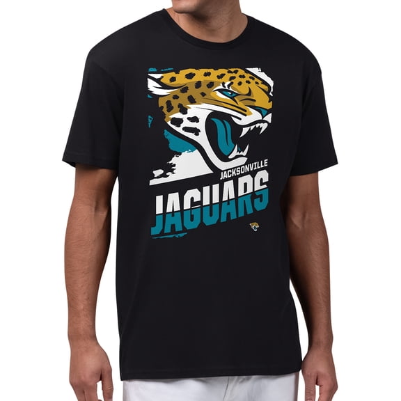 Men's Starter Black Jacksonville Jaguars Zoom Graphic T-Shirt
