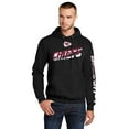 thumbnail image 1 of Men's Starter Black Kansas City Chiefs Wordmark Logo Pullover Hoodie, 1 of 2
