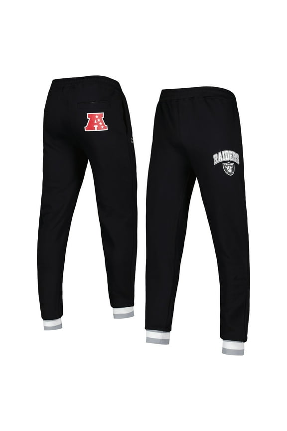 Men's Starter Black Las Vegas Raiders Blitz Fleece Jogger Pants