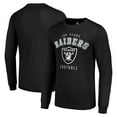 thumbnail image 1 of Men's Starter Black Las Vegas Raiders Long Sleeve T-Shirt, 1 of 3