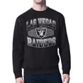 thumbnail image 1 of Men's Starter Black Las Vegas Raiders Team Grit Graphic Fleece Pullover Sweatshirt, 1 of 3