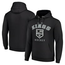 Men's Starter Black Los Angeles Kings Logo Pullover Hoodie