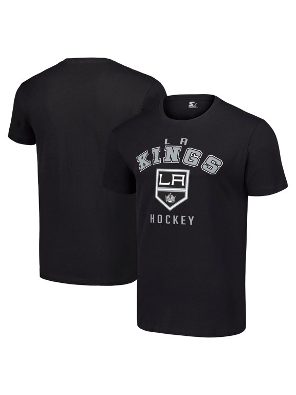 Men's Starter Black Los Angeles Kings Logo T-Shirt
