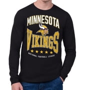Mens Starter Black Minnesota Vikings Center Squeeze Long Sleeve T-Shirt