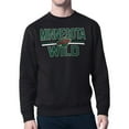 thumbnail image 1 of Men's Starter Black Minnesota Wild Mesh Look Team Name Logo Pullover Sweatshirt, 1 of 2