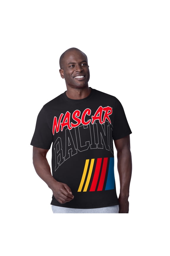 Men's Starter  Black NASCAR  Extreme Hands Off T-Shirt