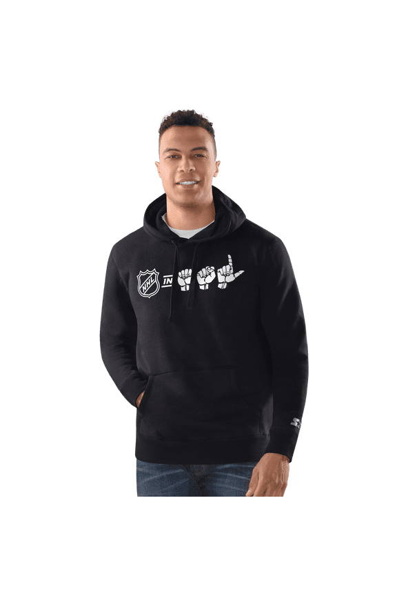 Men's Starter Black NHL ASL Hoodie