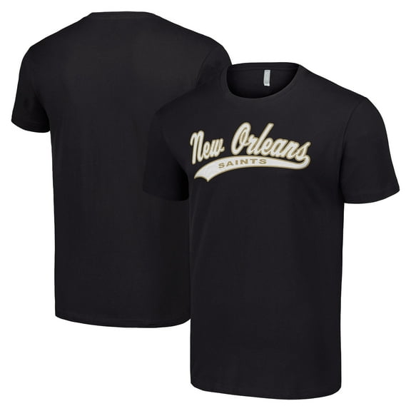 Men's Starter Black New Orleans Saints Tailsweep T-Shirt