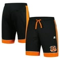 thumbnail image 1 of Men's Starter Black/Orange Cincinnati Bengals Fan Favorite Fashion Shorts, 1 of 3