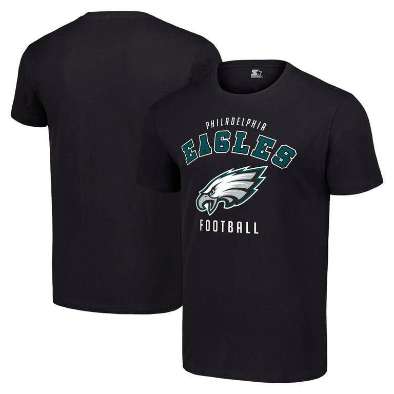 Men s Starter Black Philadelphia Eagles Logo T Shirt Walmart