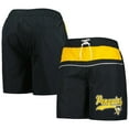 thumbnail image 1 of Men's Starter Black Pittsburgh Penguins Freestyle Volley Swim Shorts, 1 of 3