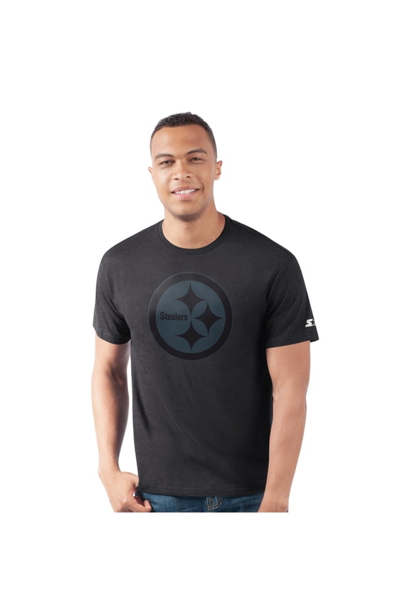 Men's-Starter Black Pittsburgh Steelers Prime Time T-Shirt