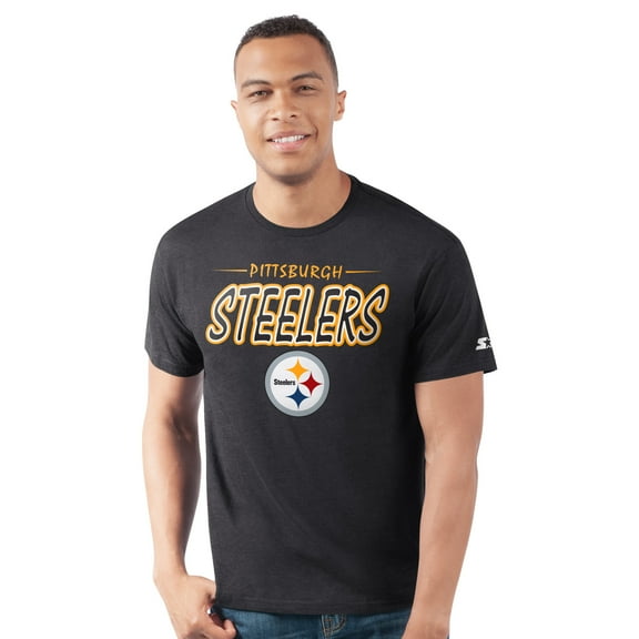 Men's-Starter  Black Pittsburgh Steelers Prime Time T-Shirt