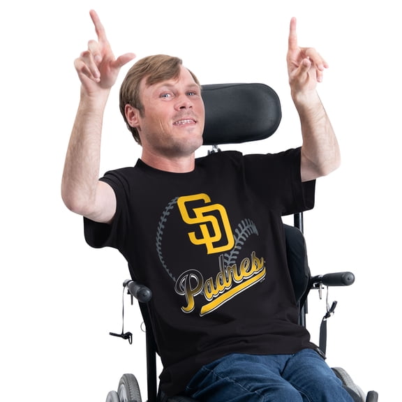 Men's G-III Sports by Carl Banks  Black San Diego Padres Adaptive Shadow Pitch T-Shirt