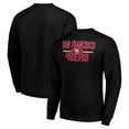 thumbnail image 1 of Men's Starter Black San Francisco 49ers Team Mesh Print Graphic Pullover Sweatshirt, 1 of 3