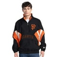 thumbnail image 1 of Men's-Starter  Black San Francisco Giants Cooperstown Chief Half-Zip Pullover, 1 of 2