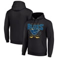 thumbnail image 1 of Men's Starter Black St. Louis Blues Team Logo Graphic Fleece Tri-Blend Pullover Hoodie, 1 of 3