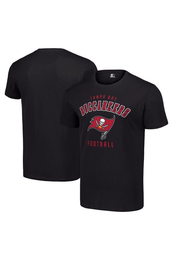 Men's Starter Black Tampa Bay Buccaneers Logo T-Shirt