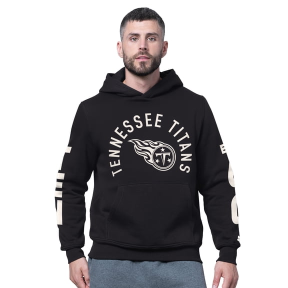 Men's Starter Black Tennessee Titans Handoff Fleece Hoodie Sweatshirt