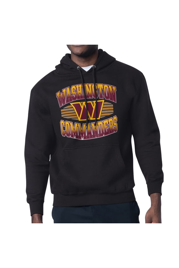 Men's Starter Black Washington Commanders Team Grit Graphic Hoodie