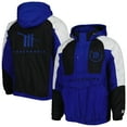 thumbnail image 1 of Men's Starter Blue/Black TRACKHOUSE RACING The Body Check Half-Snap Pullover Jacket, 1 of 4