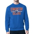 thumbnail image 1 of Men's Starter Blue Edmonton Oilers Mesh Look Team Name Logo Pullover Sweatshirt, 1 of 2