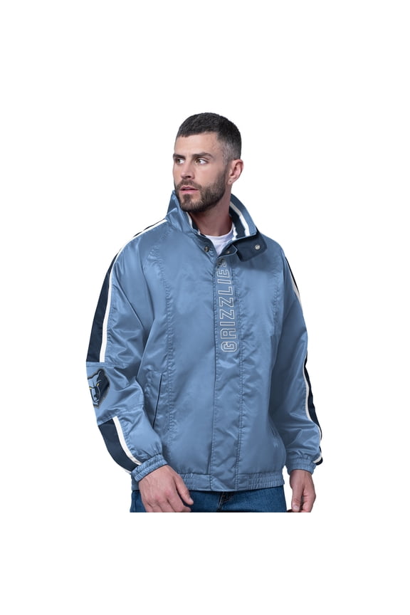 Men's Starter Blue Memphis Grizzlies Freestyle Lightweight Full-Zip Jacket