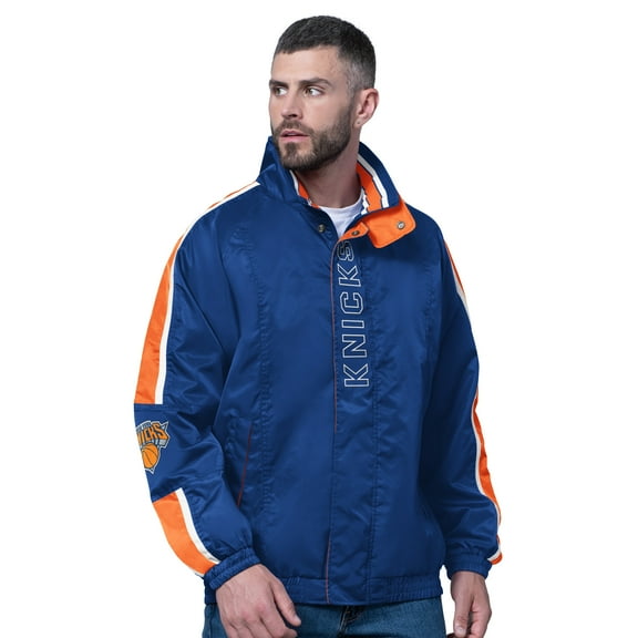 Men's Starter  Blue New York Knicks Freestyle Lightweight Full-Zip Jacket