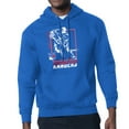thumbnail image 1 of Men's Starter Blue New York Rangers Player Grid Fleece Pullover Hoodie, 1 of 3