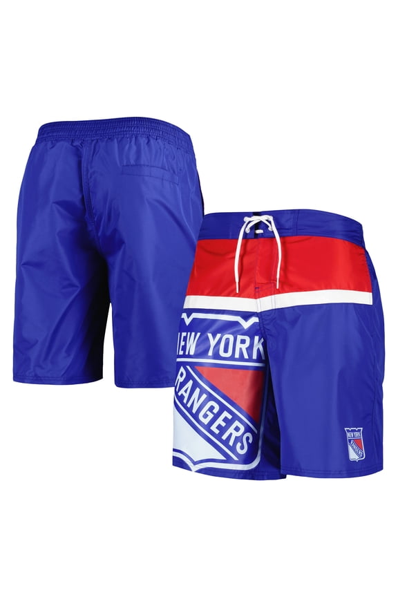 Men's Starter Blue New York Rangers Sea Wind Swim Trunks