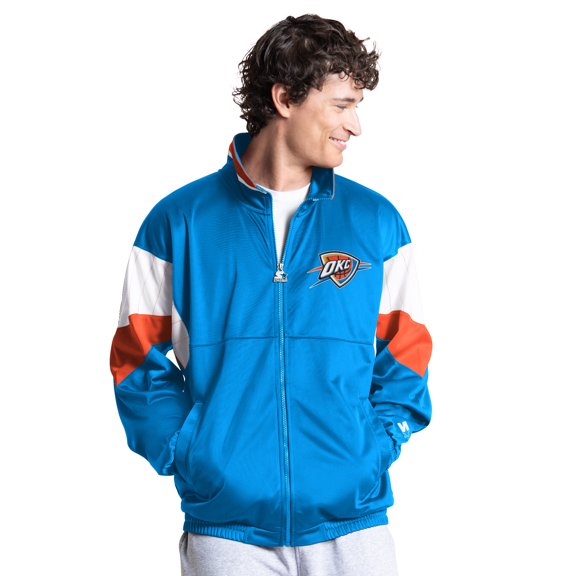 Men's Starter Blue Oklahoma City Thunder Legacy Full-Zip Track Jacket