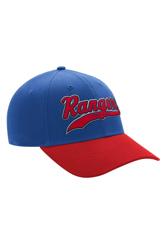 Men's Starter Blue/Red New York Rangers Two-Tone Tailsweep Mascot Adjustable Hat