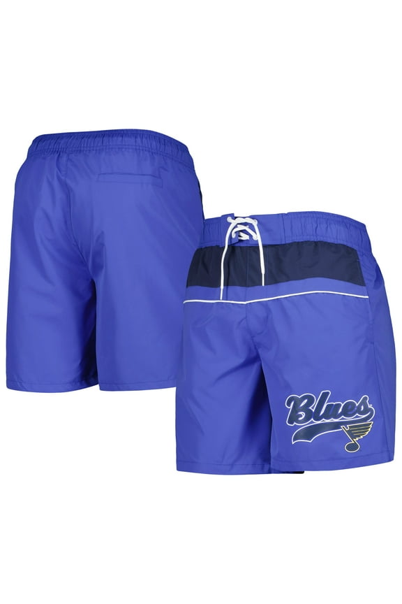 Men's Starter Blue St. Louis Blues Freestyle Volley Swim Shorts