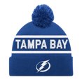 thumbnail image 1 of Men's Starter Blue Tampa Bay Lightning Cuffed Knit Hat with Pom, 1 of 2