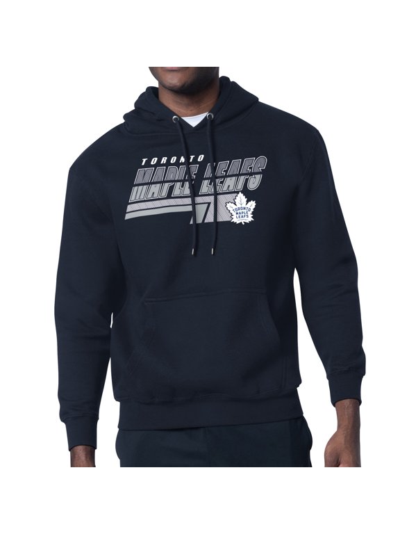 Men's Starter Blue Toronto Maple Leafs Logo Push Fleece Hoodie