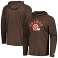 thumbnail image 1 of Men's Starter Brown Cleveland Browns Raglan Long Sleeve Hoodie T-Shirt, 1 of 3