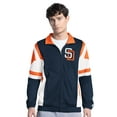 thumbnail image 1 of Men's Starter Brown/Gold San Diego Padres Contender Tricot Full-Zip Track Jacket, 1 of 2
