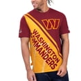 thumbnail image 1 of Men's Starter Burgundy/Gold Washington Commanders Finish Line Extreme Graphic T-Shirt, 1 of 2