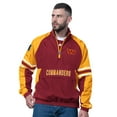 thumbnail image 1 of Men's Starter Burgundy Washington Commanders Prospect Half-Zip Pullover, 1 of 3