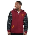 thumbnail image 1 of Men's Starter Burgundy Washington Commanders Thursday Night Gridiron Full-Zip Hoodie, 1 of 2