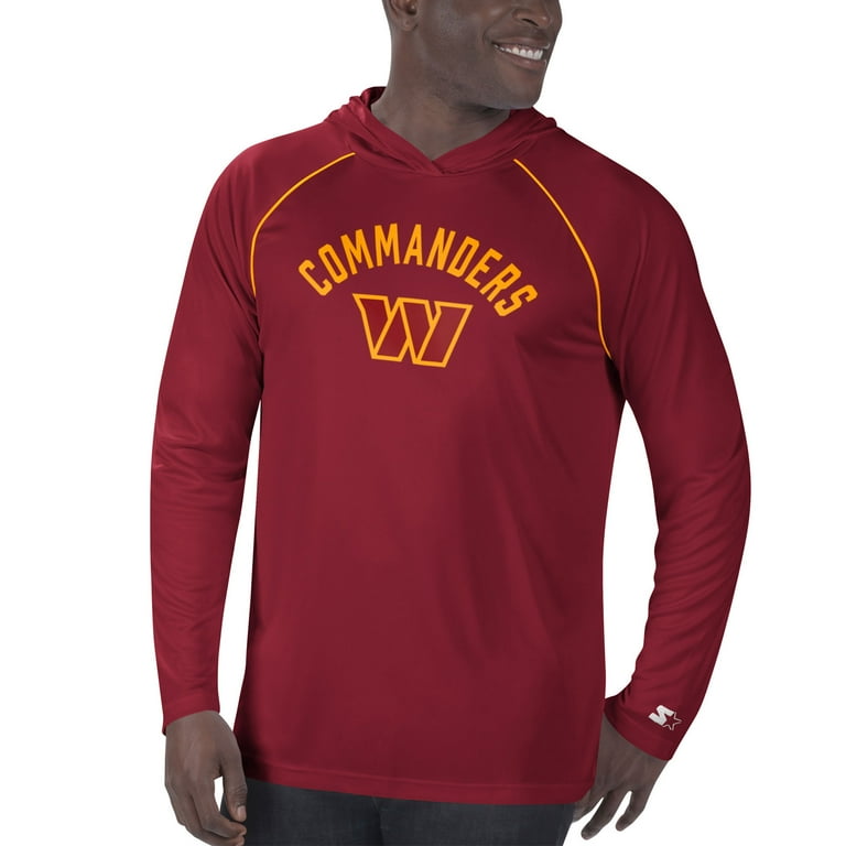 Men's Starter Burgundy Washington Football Team Raglan Long Sleeve