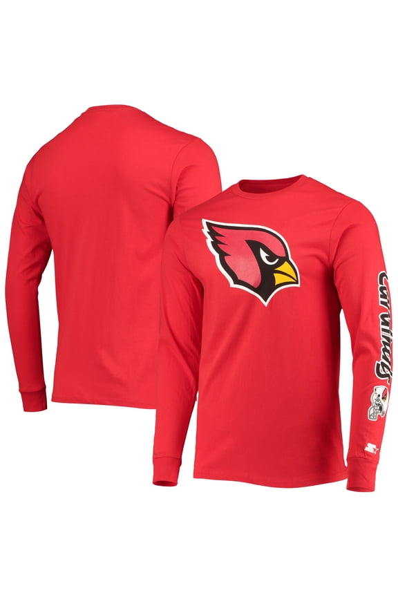 Men's Starter Cardinal Arizona Cardinals Halftime Long Sleeve T-Shirt