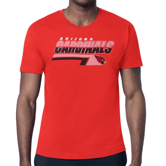 Men's Starter Cardinal Arizona Cardinals Logo Push Graphic T-Shirt