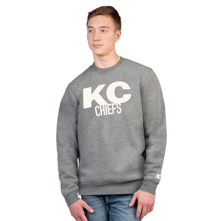 Men's Starter Charcoal Kansas City Chiefs Assist Sweatshirt