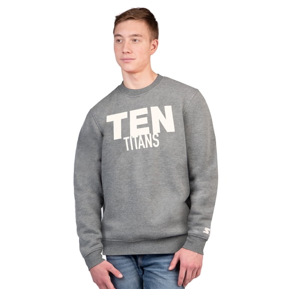 Men's Starter Charcoal Tennessee Titans Assist Sweatshirt